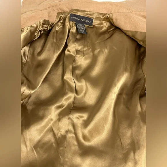 BANANA REPUBLIC Elegant Tan Women's Car Coat - Picture 3 of 4